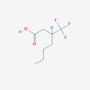 molecular formula C8H13F3O2 B8337996 3-Trifluoromethylheptanoic acid CAS No. 115619-31-3