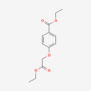 molecular formula C13H16O5 B8338017 Ethyl 4-(2-ethoxy-2-oxoethoxy)benzoate 