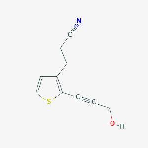 3-[2-(3-Hydroxy-prop-1-ynyl)-thiophen-3-yl]-propionitrile