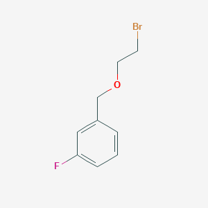 molecular formula C9H10BrFO B8338048 1-{[(2-Bromoethyl)oxy]methyl}-3-fluorobenzene 
