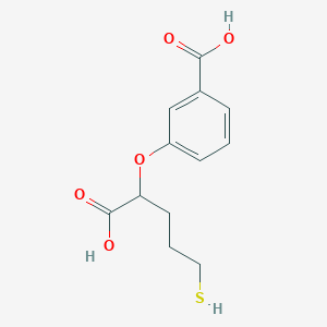 molecular formula C12H14O5S B8338055 3-(1-Carboxy-4-mercaptobutoxy)benzoic acid 