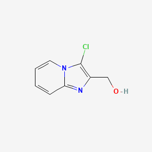 molecular formula C8H7ClN2O B8338057 {3-Chloroimidazo[1,2-a]pyridin-2-yl}methanol 