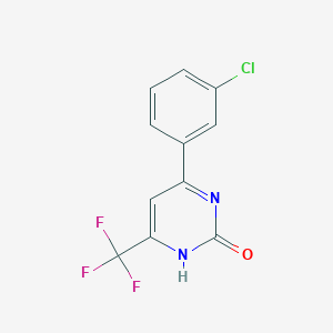 molecular formula C11H6ClF3N2O B8338067 4-(3-Chloro-phenyl)-6-trifluoromethyl-1h-pyrimidin-2-one 