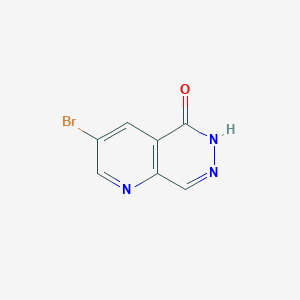 molecular formula C7H4BrN3O B8338115 3-bromo-6H-pyrido[2,3-d]pyridazin-5-one 