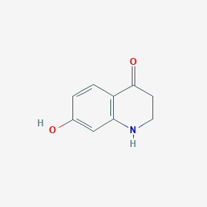 molecular formula C9H9NO2 B8338120 7-Hydroxy-1.2,3,4-tetrahydro-4-quinolinone 