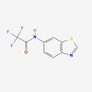 molecular formula C9H5F3N2OS B8338131 6-Trifluoroacetamido-benzothiazole 