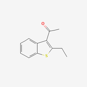 molecular formula C12H12OS B8338150 2-Ethyl-3-acetyl-benzo[b]thiophene 