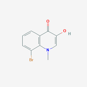 molecular formula C10H8BrNO2 B8338151 8-bromo-3-hydroxy-1-methylquinolin-4(1H)-one 
