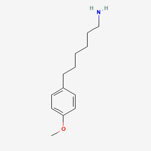 molecular formula C13H21NO B8338174 6-(4-Methoxyphenyl)hexylamine 