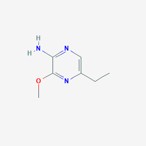 molecular formula C7H11N3O B8338197 5-Ethyl-3-methoxypyrazin-2-amine 