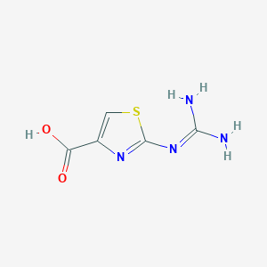 molecular formula C5H6N4O2S B8338229 2-Guanidino-thiazole-4-carboxylic acid 