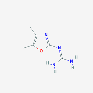 molecular formula C6H10N4O B8338253 2-Guanidino-4,5-dimethyloxazole 