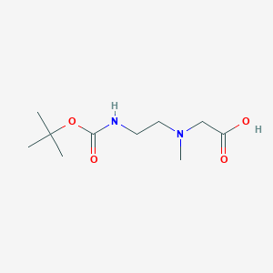 molecular formula C10H20N2O4 B8338266 {[2-(Tert-butoxycarbonylamino)-ethyl]-methyl-amino}-acetic acid 