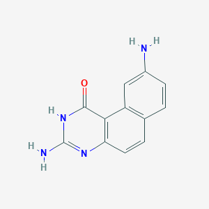 molecular formula C12H10N4O B8338277 3,9-diaminobenzo[f]quinazolin-1(2H)-one 