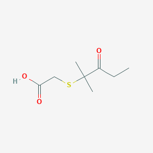 [(1,1-Dimethyl-2-oxobutyl)thio]acetic acid