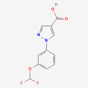 1-[3-(Difluoromethoxy)phenyl]-1H-pyrazole-4-carboxylic acid