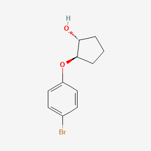 molecular formula C11H13BrO2 B8338533 trans-2-(4-Bromophenoxy)cyclopentanol 