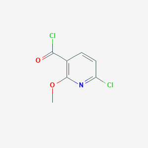 molecular formula C7H5Cl2NO2 B8338545 2-Methoxy-6-chloronicotinoyl chloride CAS No. 65515-30-2