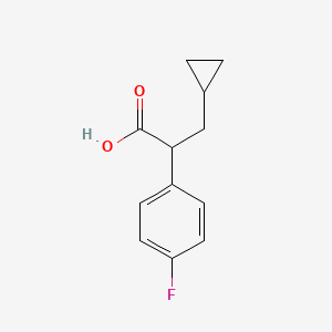 3-Cyclopropyl-2-(4-fluorophenyl)propanoic acid