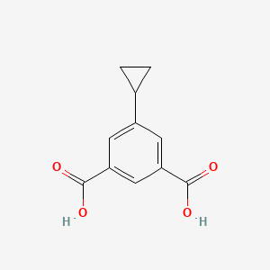molecular formula C11H10O4 B8338574 5-Cyclopropylisophthalic acid 