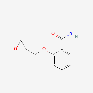 molecular formula C11H13NO3 B8338601 N-Methyl-2-oxiranylmethoxy-benzamide 