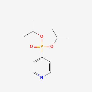 molecular formula C11H18NO3P B8338616 Dipropan-2-yl pyridin-4-ylphosphonate CAS No. 58815-96-6