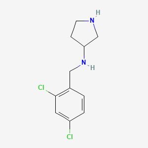 N-[(2,4-dichlorophenyl)methyl]pyrrolidin-3-amine
