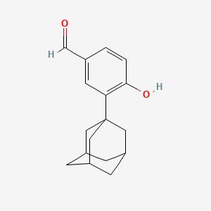molecular formula C17H20O2 B8338733 3-(1-Adamantyl)-4-hydroxybenzaldehyde 
