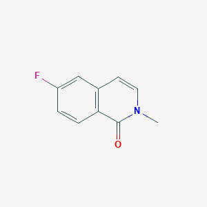 molecular formula C10H8FNO B8338814 2-N-methyl-6-fluoro-1-isoquinolinone 