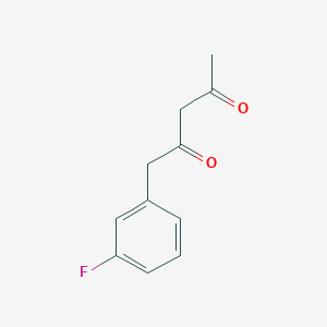 molecular formula C11H11FO2 B8338824 1-(3-Fluorophenyl)-2,4-pentanedione 
