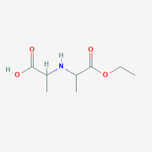 2-[(1-Ethoxy-1-oxopropan-2-yl)amino]propanoic acid