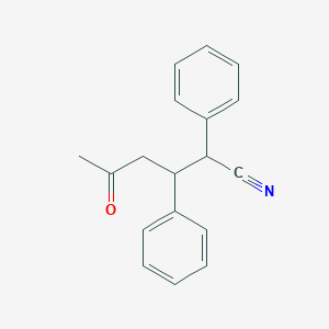 5-Oxo-2,3-diphenylhexanenitrile