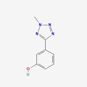 molecular formula C8H8N4O B8338866 3-(2-methyl-2H-tetrazol-5-yl)-phenol 