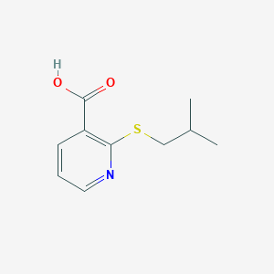 molecular formula C10H13NO2S B8338885 2-Isobutylsulfanyl-nicotinic acid 