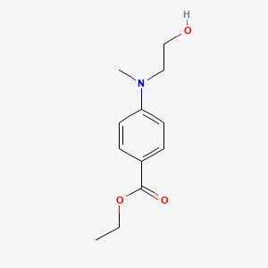 molecular formula C12H17NO3 B8338901 Ethyl 4-[(2-hydroxyethyl)(methyl)amino]benzoate 