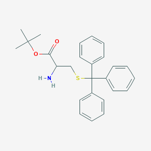 molecular formula C26H29NO2S B8338924 Tert-butyl 2-amino-3-tritylsulfanylpropanoate 