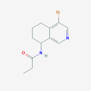 N-(4-bromo-5,6,7,8-tetrahydroisoquinolin-8-yl)propanamide