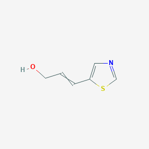 molecular formula C6H7NOS B8338986 3-(5-Thiazolyl)-2-propen-1-ol 