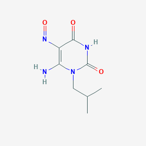 6-Amino-1-(2-methylpropyl)-5-nitrosopyrimidine-2,4-dione