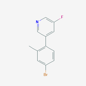 3-(4-Bromo-2-methyl-phenyl)-5-fluoro-pyridine