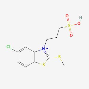 3-[5-Chloro-2-(methylthio)-1,3-benzothiazol-3-ium-3-yl]-1-propanesulfonate