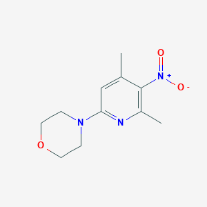 molecular formula C11H15N3O3 B8339094 4-(4,6-Dimethyl-5-nitro-pyridin-2-yl)-morpholine 
