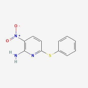 2-Amino-3-nitro-6-(phenylmercapto)pyridine