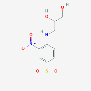 4-(beta,gamma-Dihydroxypropyl)amino-3-nitrophenyl methyl sulfone