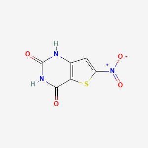 molecular formula C6H3N3O4S B8339126 6-nitro-1H-thieno[3,2-d]pyrimidine-2,4-dione 