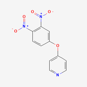molecular formula C11H7N3O5 B8339170 4-(3,4-Dinitrophenoxy)-pyridine 