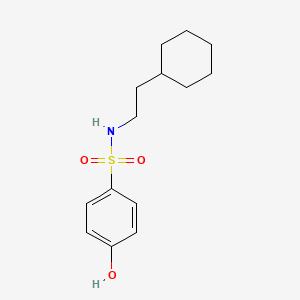 molecular formula C14H21NO3S B8339211 N-(2-cyclohexyl-ethyl)-4-hydroxy-benzenesulfonamide 