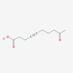 molecular formula C10H14O3 B8339217 9-Oxodec-4-ynoic acid 