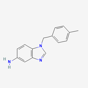 molecular formula C15H15N3 B8339237 (4-methylbenzyl)-1H-benzo[d]imidazol-5-amine 