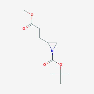 N-t-butoxycarbonyl-beta-carbomethoxyethyl-aziridine